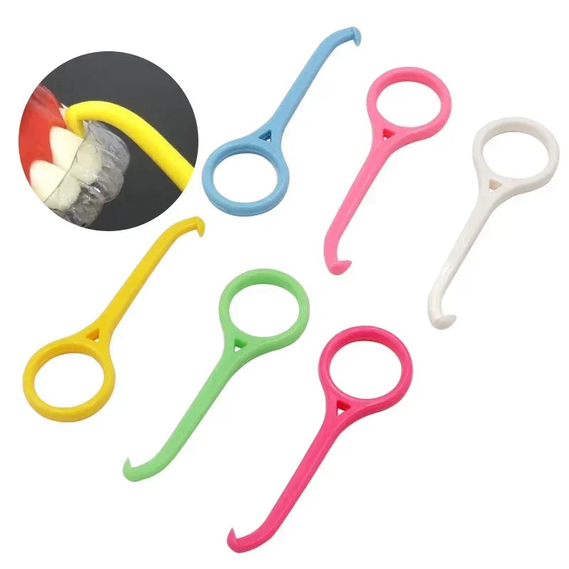 10or60pcs Dental Plastic Removal Hook Invisible Removable Braces and /or Dentures